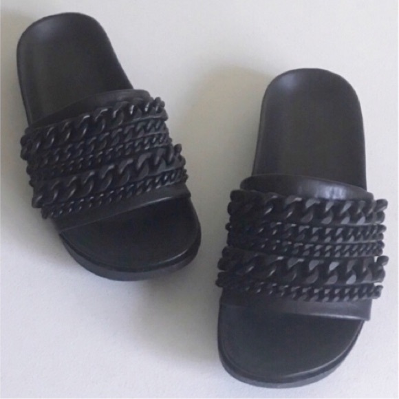 Kendall & Kylie Shoes - {Kendall + Kylie} Shiloh Leather Slide Sandals